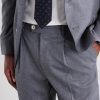 Straight-Leg Pleated Wool Trousers - CU