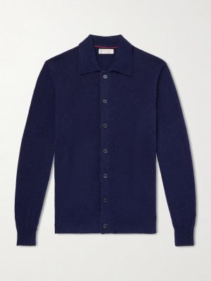 Alpaca-Blend Cardigan