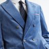 Double-Breasted Cotton-Velvet Suit Jacket - CU Double-Breasted Cotton-Velvet Suit Jacket - CU