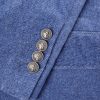 Double-Breasted Cotton-Velvet Suit Jacket - E1 Double-Breasted Cotton-Velvet Suit Jacket - E1