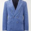 Double-Breasted Cotton-Velvet Suit Jacket Double-Breasted Cotton-Velvet Suit Jacket