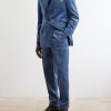 Double-Breasted Cotton-Velvet Suit Jacket - OU Double-Breasted Cotton-Velvet Suit Jacket - OU