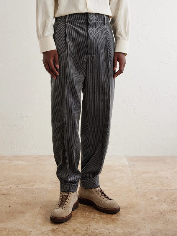 Straight-Leg Cotton-Corduroy Suit Trousers - FR