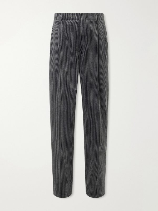 Straight-Leg Cotton-Corduroy Suit Trousers