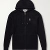 Logo-Embroidered Ribbed Cashmere Zip-Up Hoodie Logo-Embroidered Ribbed Cashmere Zip-Up Hoodie