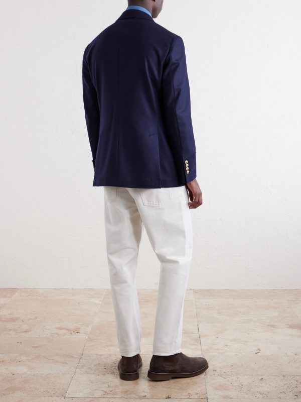 Double-Breasted Wool Blazer - BK