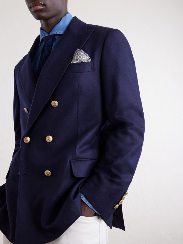 Double-Breasted Wool Blazer - CU