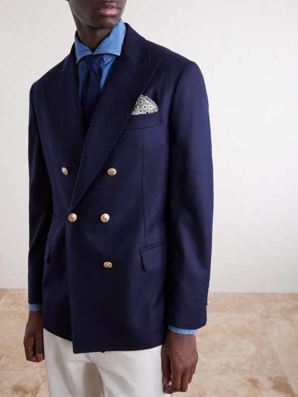Double-Breasted Wool Blazer - FR