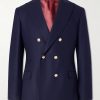 Double-Breasted Wool Blazer