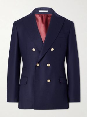 Double-Breasted Wool Blazer