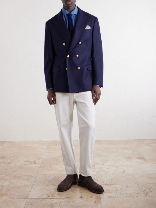 Double-Breasted Wool Blazer - OU