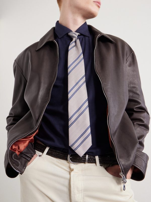 Herringbone Cotton and Lyocell-Blend Shirt - CU