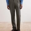 Straight-Leg Wool Suit Trousers - FR