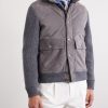 Suede and Knitted Cashmere Jacket - FR Suede and Knitted Cashmere Jacket - FR