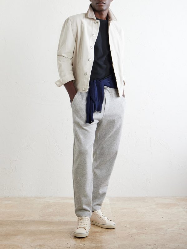 Tapered Cashmere-Blend Sweatpants - OU Tapered Cashmere-Blend Sweatpants - OU