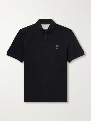 Logo-Print Cotton-Piqué Polo Shirt Logo-Print Cotton-Piqué Polo Shirt