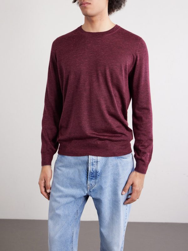 Cashmere, Silk and Linen-Blend Sweater - FR