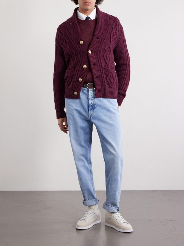 Cashmere, Silk and Linen-Blend Sweater - OU