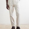 Straight-Leg Pleated Cotton-Twill Trousers - FR Straight-Leg Pleated Cotton-Twill Trousers - FR