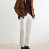 Straight-Leg Pleated Cotton-Twill Trousers - OU Straight-Leg Pleated Cotton-Twill Trousers - OU