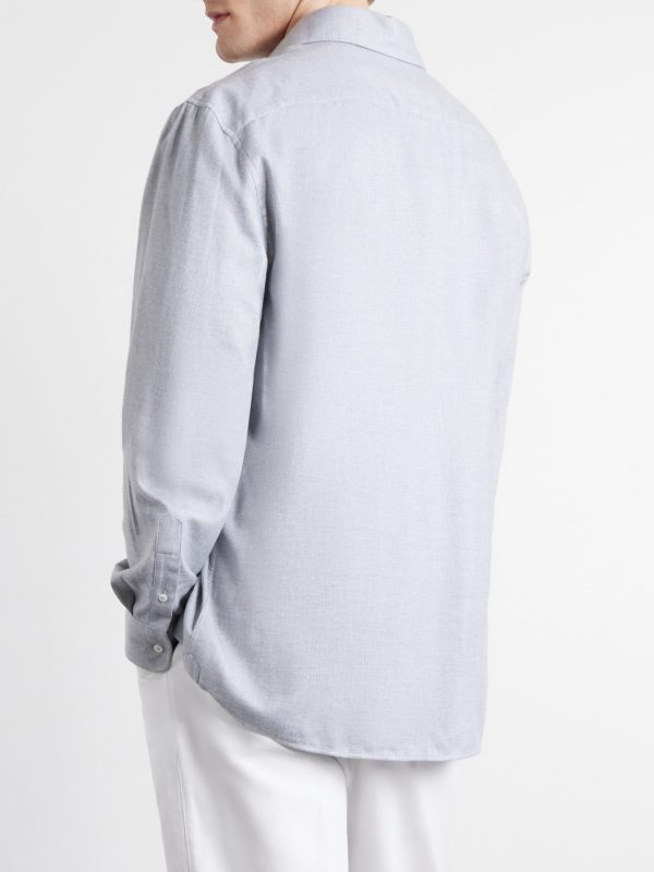 Herringbone Cotton and Lyocell-Blend Shirt - BK