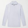 Herringbone Cotton and Lyocell-Blend Shirt