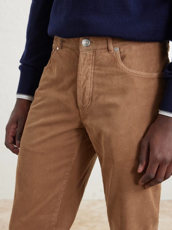 Straight-Leg Cotton-Corduroy Trousers - CU Straight-Leg Cotton-Corduroy Trousers - CU