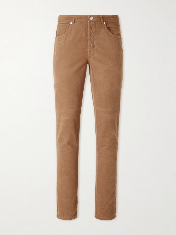 Straight-Leg Cotton-Corduroy Trousers Straight-Leg Cotton-Corduroy Trousers