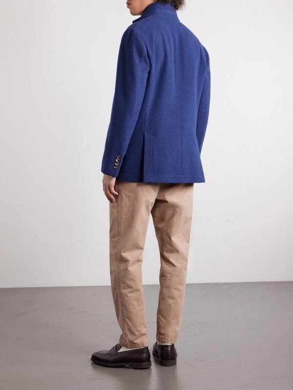 Unstructured Brushed-Cashmere Blazer - BK Unstructured Brushed-Cashmere Blazer - BK