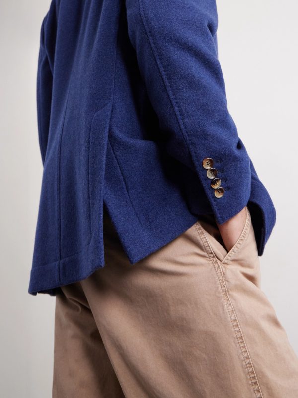 Unstructured Brushed-Cashmere Blazer - CU Unstructured Brushed-Cashmere Blazer - CU