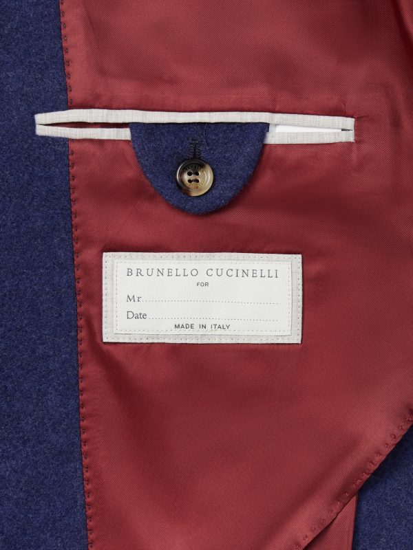 Unstructured Brushed-Cashmere Blazer - E2 Unstructured Brushed-Cashmere Blazer - E2
