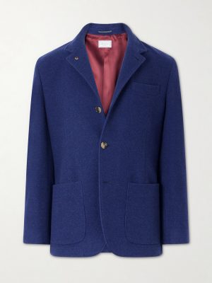Unstructured Brushed-Cashmere Blazer Unstructured Brushed-Cashmere Blazer
