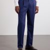 Straight-Leg Pleated Cotton-Blend Twill Suit Trousers - FR