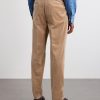 Straight-Leg Pleated Cotton-Blend Corduroy Trousers - BK