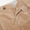 Straight-Leg Pleated Cotton-Blend Corduroy Trousers - E1