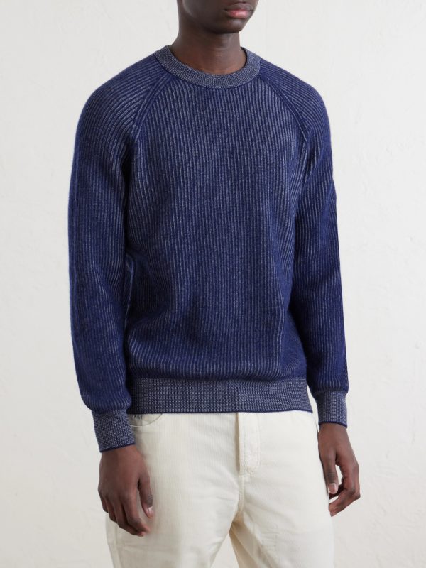 Ribbed Cashmere Sweater - FR Ribbed Cashmere Sweater - FR