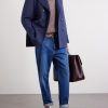 Double-Breasted Wool and Silk-Blend Coat - OU