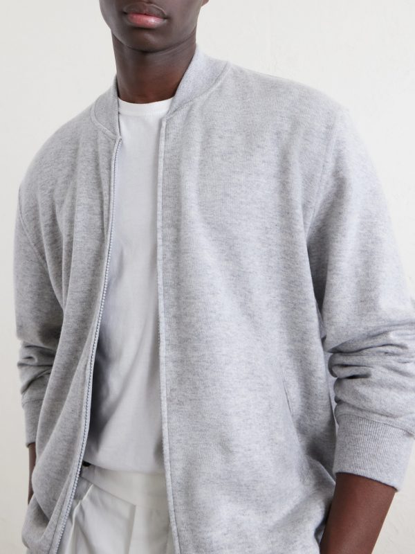 Cashmere-Blend Zip-Up Sweater - CU Cashmere-Blend Zip-Up Sweater - CU