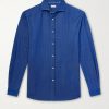 Cutaway-Collar Cotton-Chambray Shirt Cutaway-Collar Cotton-Chambray Shirt