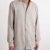 Herringbone Cotton and Lyocell-Blend Shirt - FR Herringbone Cotton and Lyocell-Blend Shirt - FR