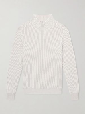 Ribbed Cashmere Rollneck Sweater Ribbed Cashmere Rollneck Sweater