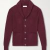 Shawl-Collar Ribbed Cotton Cardigan Shawl-Collar Ribbed Cotton Cardigan