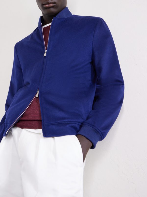 Cashmere Bomber Jacket - CU Cashmere Bomber Jacket - CU
