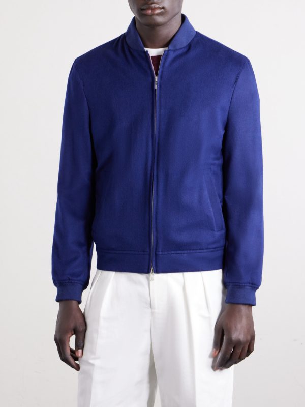 Cashmere Bomber Jacket - FR Cashmere Bomber Jacket - FR
