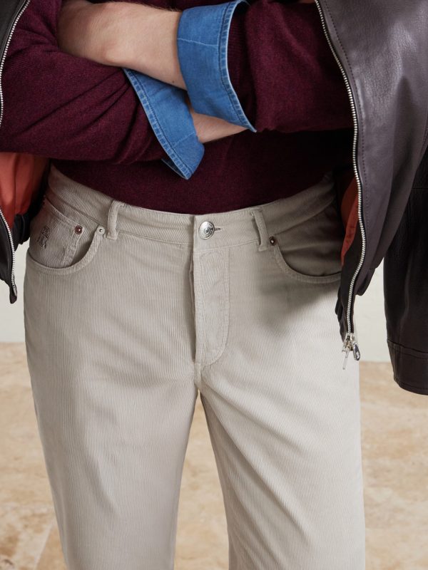 Straight-Leg Cotton-Corduroy Trousers - CU Straight-Leg Cotton-Corduroy Trousers - CU
