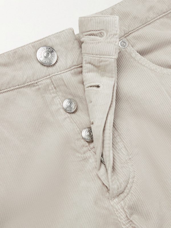 Straight-Leg Cotton-Corduroy Trousers - E1 Straight-Leg Cotton-Corduroy Trousers - E1
