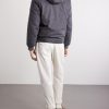 Shearling-Trimmed Wool Hooded Down Jacket - BK Shearling-Trimmed Wool Hooded Down Jacket - BK