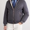Shearling-Trimmed Wool Hooded Down Jacket - FR Shearling-Trimmed Wool Hooded Down Jacket - FR