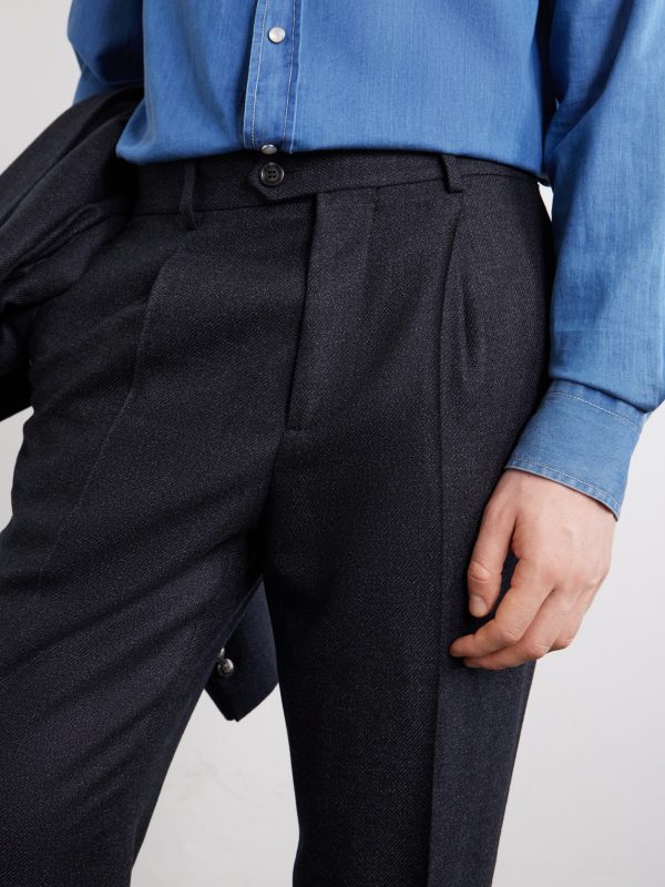 Straight-Leg Pleated Virgin Wool Suit Trousers - CU Straight-Leg Pleated Virgin Wool Suit Trousers - CU