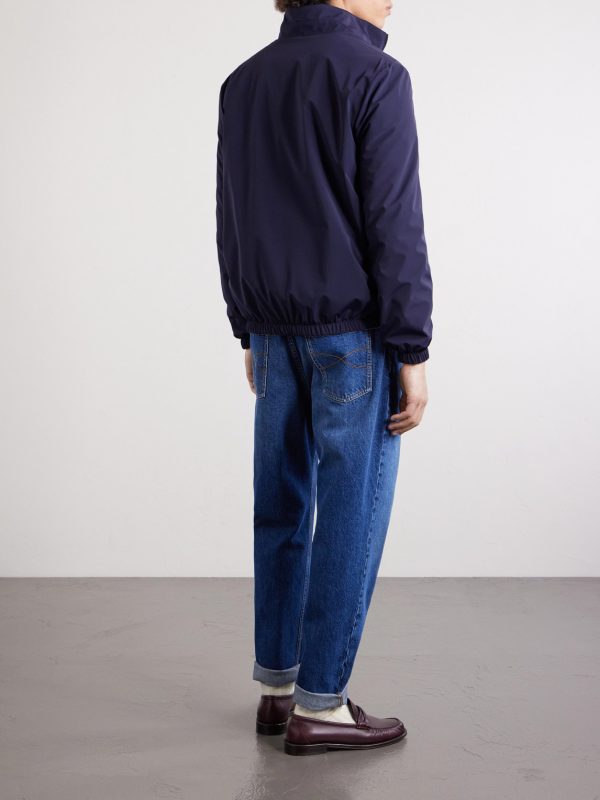 Logo-Embroidered Shell Blouson Jacket - BK Logo-Embroidered Shell Blouson Jacket - BK